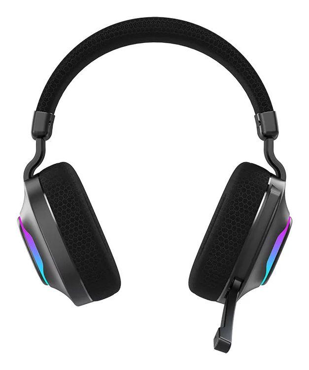 Headset Gaming HIDITEC Vortex ARGB (Binaural - Com fios e sem fios - Circum-aural - Preto), miniatura 2