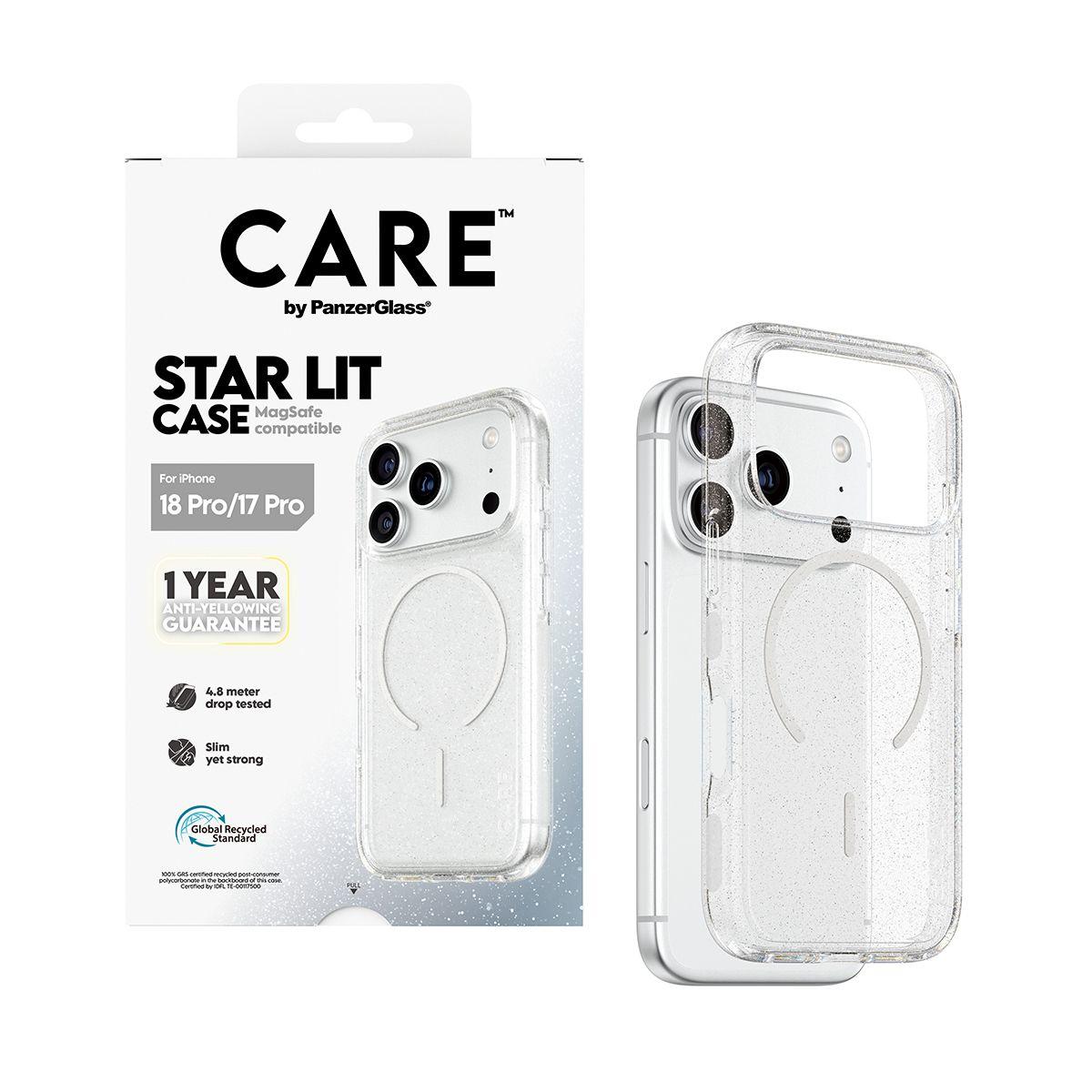 Capa PANZERGLASS CARE Urban Case Star Lit MagSafe iP 18Pro 17Pro (Transparente), miniatura 5
