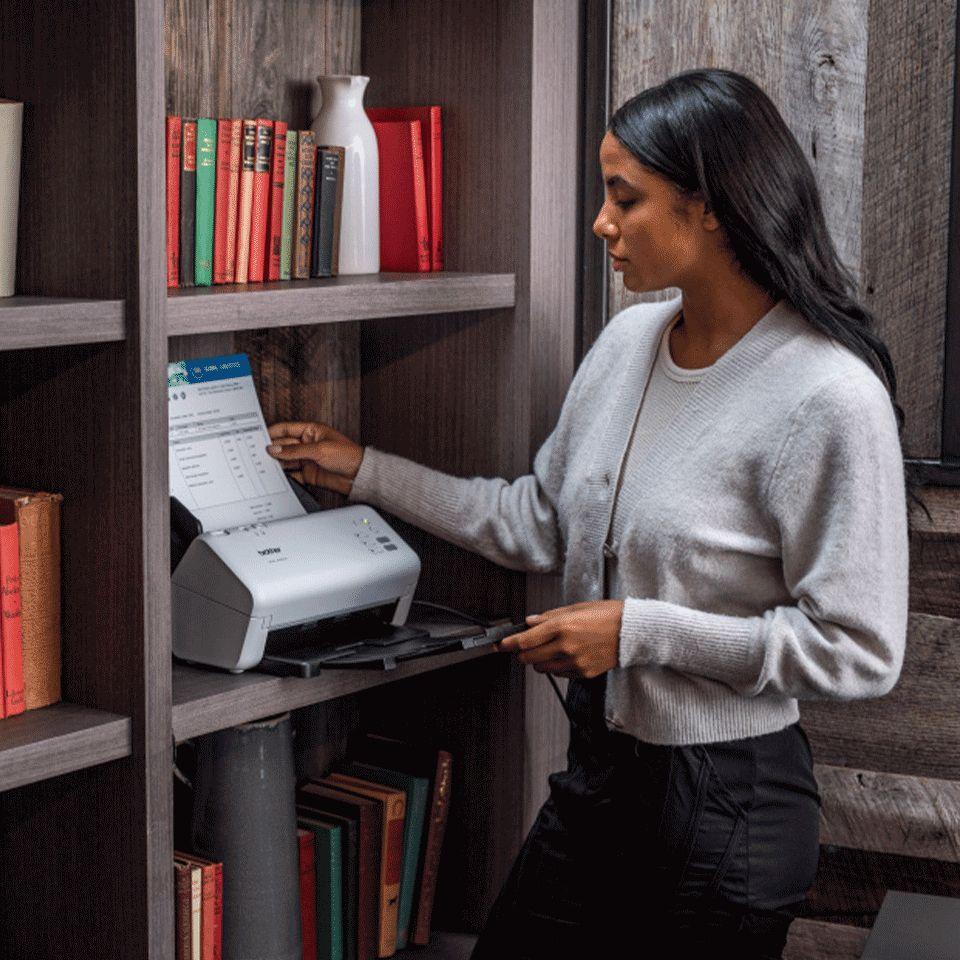 Scanner BROTHER ADS-4300N (Preto e Branco) — miniatura 2