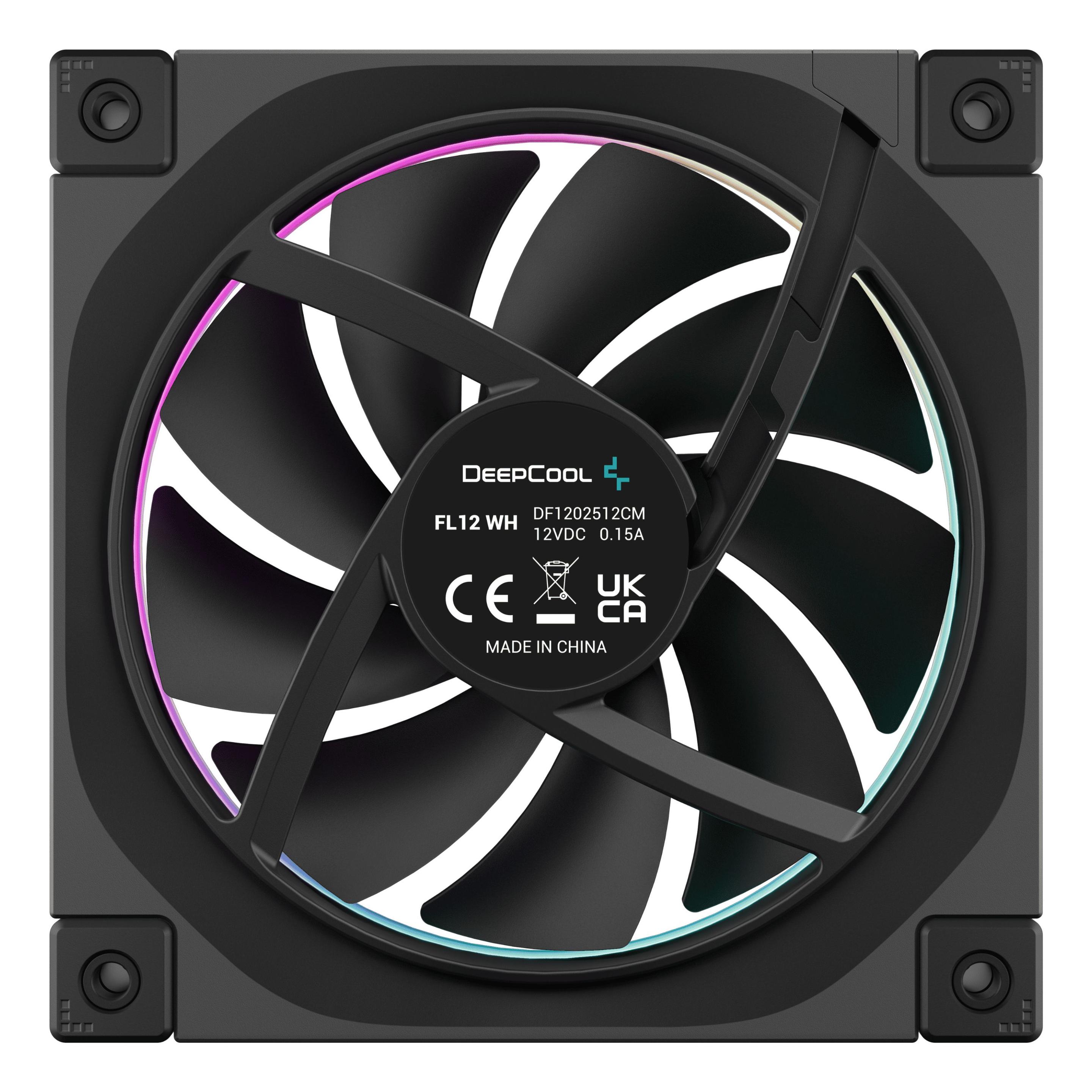 Ventoinha para Caixa PC DEEPCOOL FL12 (Preto) — miniatura 4
