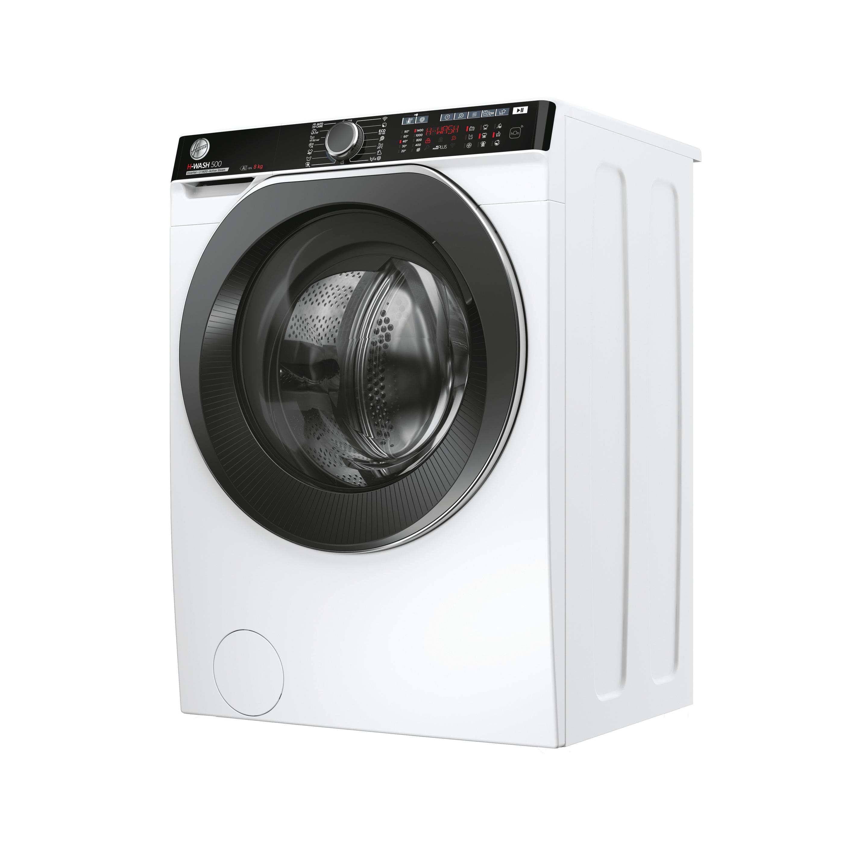 Máquina de Lavar Roupa Independente HOOVER H-WASH 500 HWP48AMBC7/1-S (1400 RPM - B - 44 l - Branco), miniatura 4