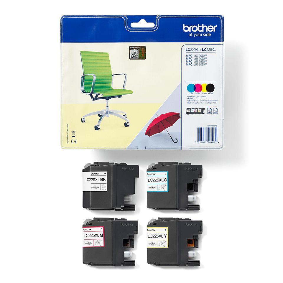 Tinteiros BROTHER LC229XLVALBP (2400 páginas - Preto, Ciano, Magenta e Amarelo), miniatura 5