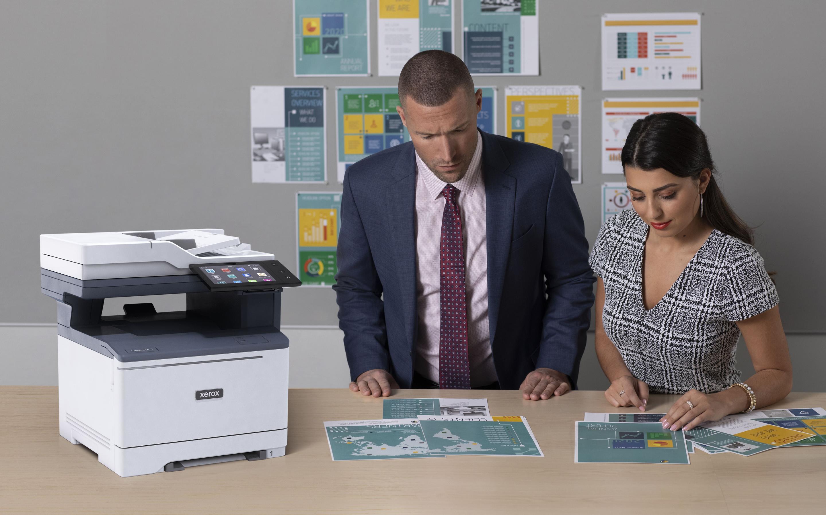 Impressora Laser Multifunções XEROX VersaLink C415V_DN (A4 - Impressão a cores - 251 folhas - Branco e Cinzento) — miniatura 9