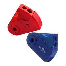 Afia-Lápis Duplo FABER-CASTELL 182701 (Vermelho/Azul)