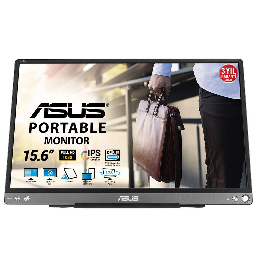 Monitor ASUS ZenScreen MB16ACE (15,6" - IPS - 70 Hz - Cinzento)