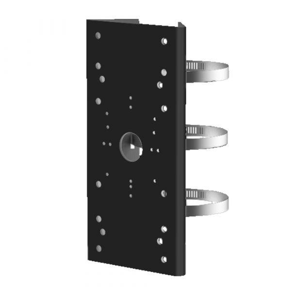 Suporte para Postes de Câmaras Bullet HIKVISION DS-1275ZJ-SUS-BLACK (Ø 67–127 mm - Carga máxima 10 kg - Preto) — miniatura 2