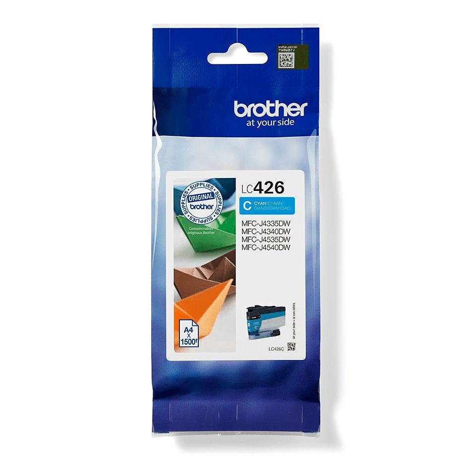 Tinteiro BROTHER LC426C (1500 páginas - Ciano)
