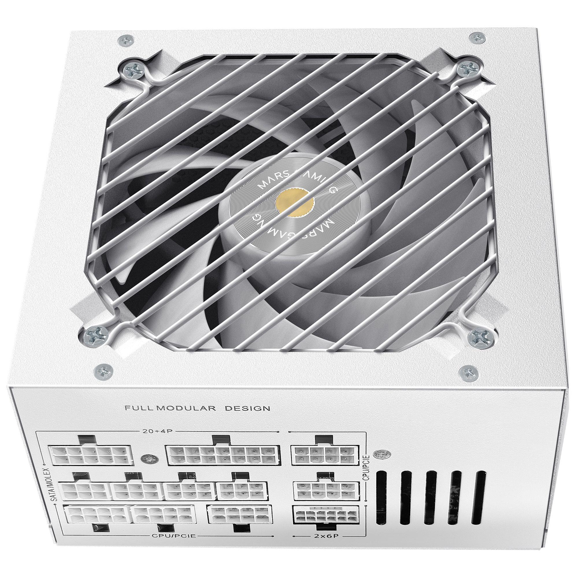 Fonte de Alimentação MARS GAMING MPB1000SIMW (ATX - 1000 W - 80 PLUS Gold - Branca), miniatura 4