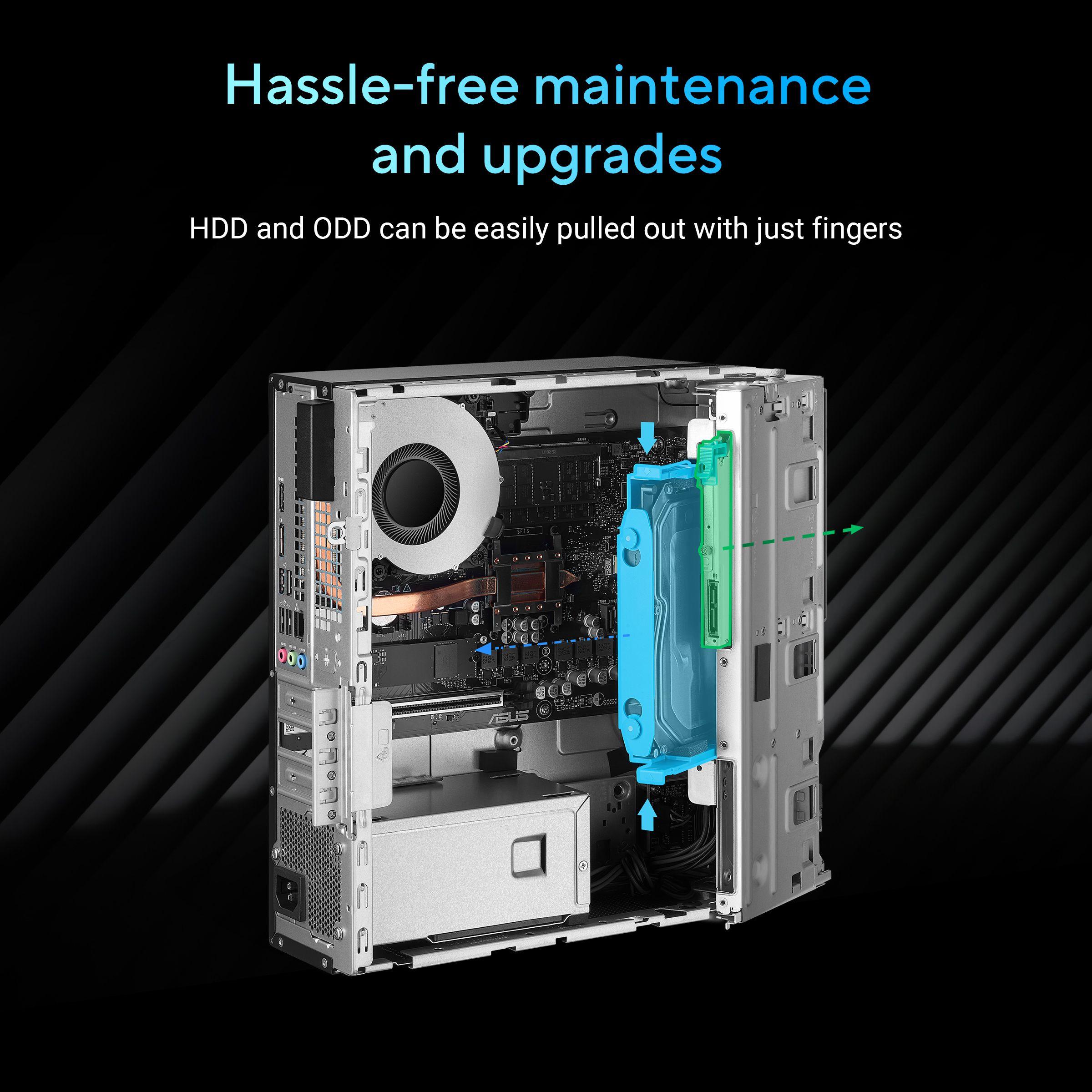 PC Workstation ASUS ExpertCenter P500 SFF P500SV-05210H009X (Windows 11 Pro - Intel Core 5 - 210H - Cinzento) — miniatura 8