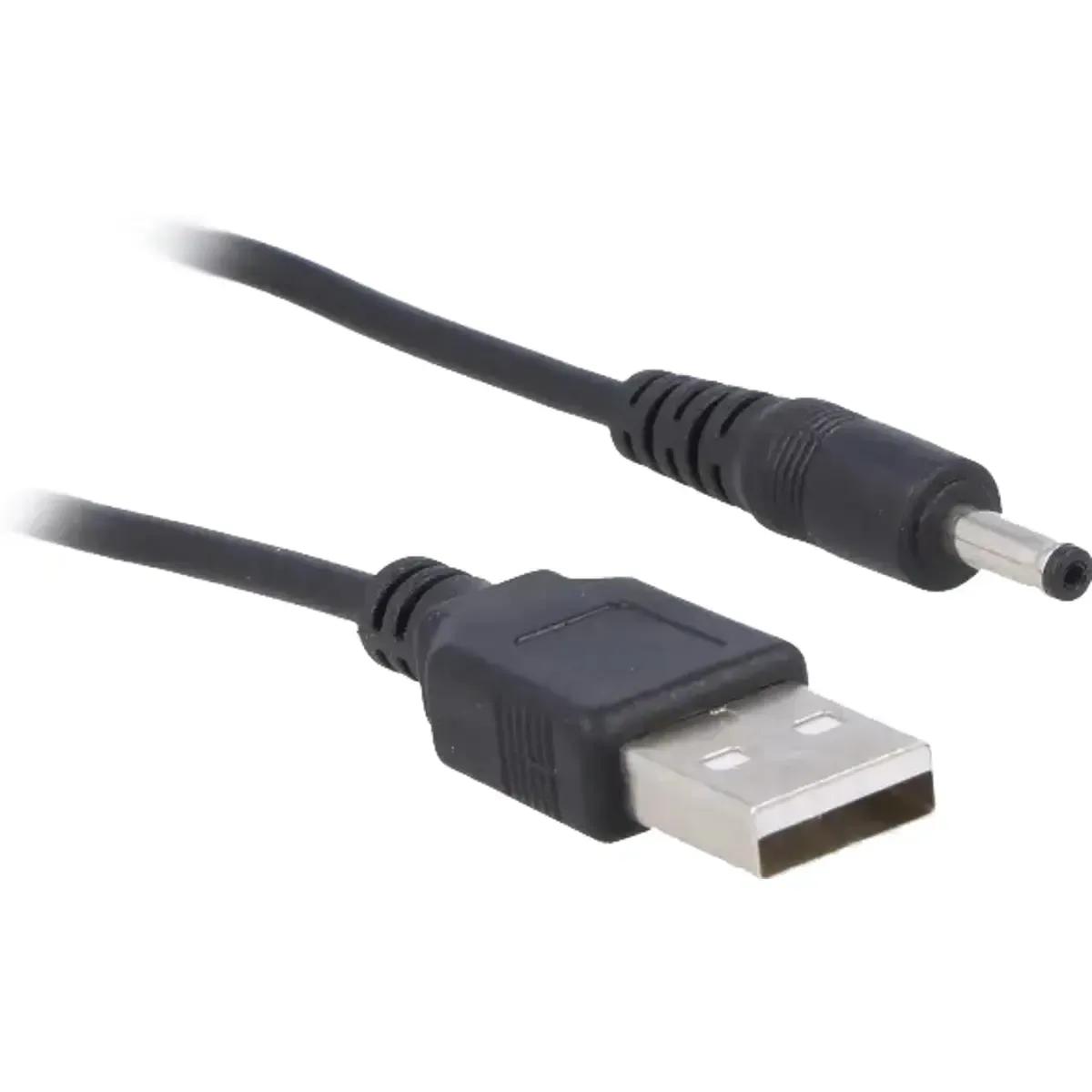 Cabo de Alimentação VENTION CEXBF (1 m - USB-A macho - DC fêmea 3,5 x 1,35 mm - Preto), miniatura 2