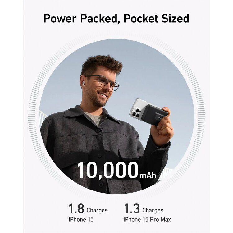 Powerbank ANKER MagGo A1664H11 (10000mAh - 15 W - USB-C - Preto), miniatura 5