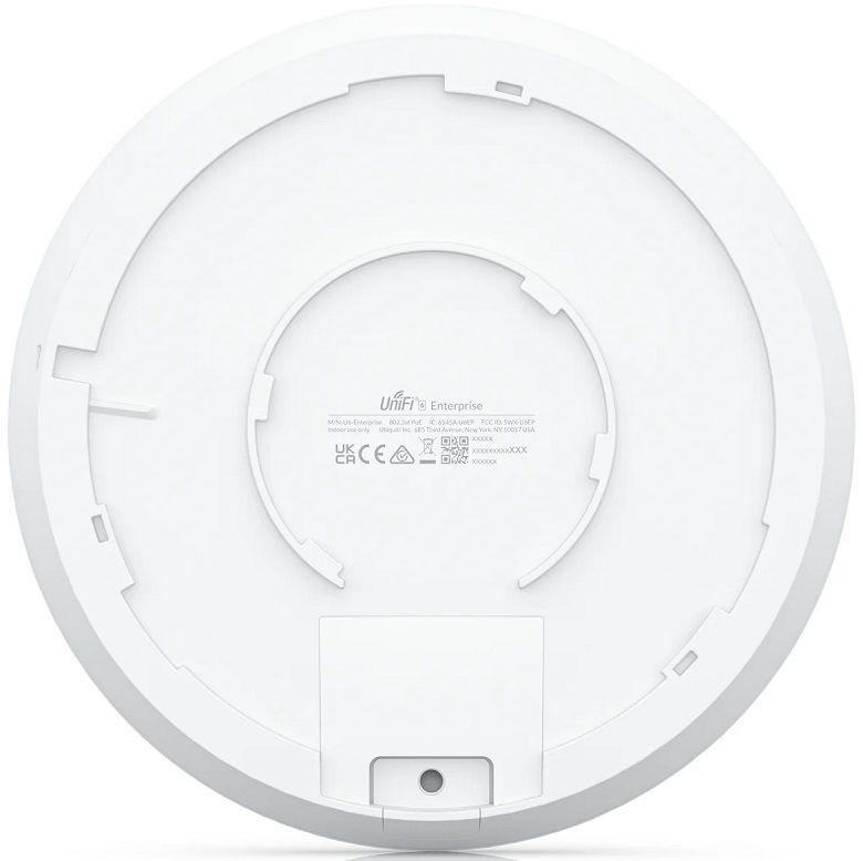 Access Point UBIQUITI U6 Enterprise (4800 Mbit/s - 2,4 GHz, 5 GHz e 6 GHz - 1x RJ45 2.5GbE - Branco) — miniatura 3