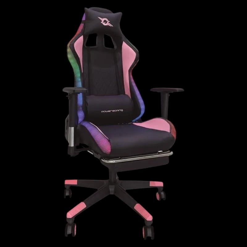 Cadeira Gaming POWERGAMING LED RGB V2 (Rosa)