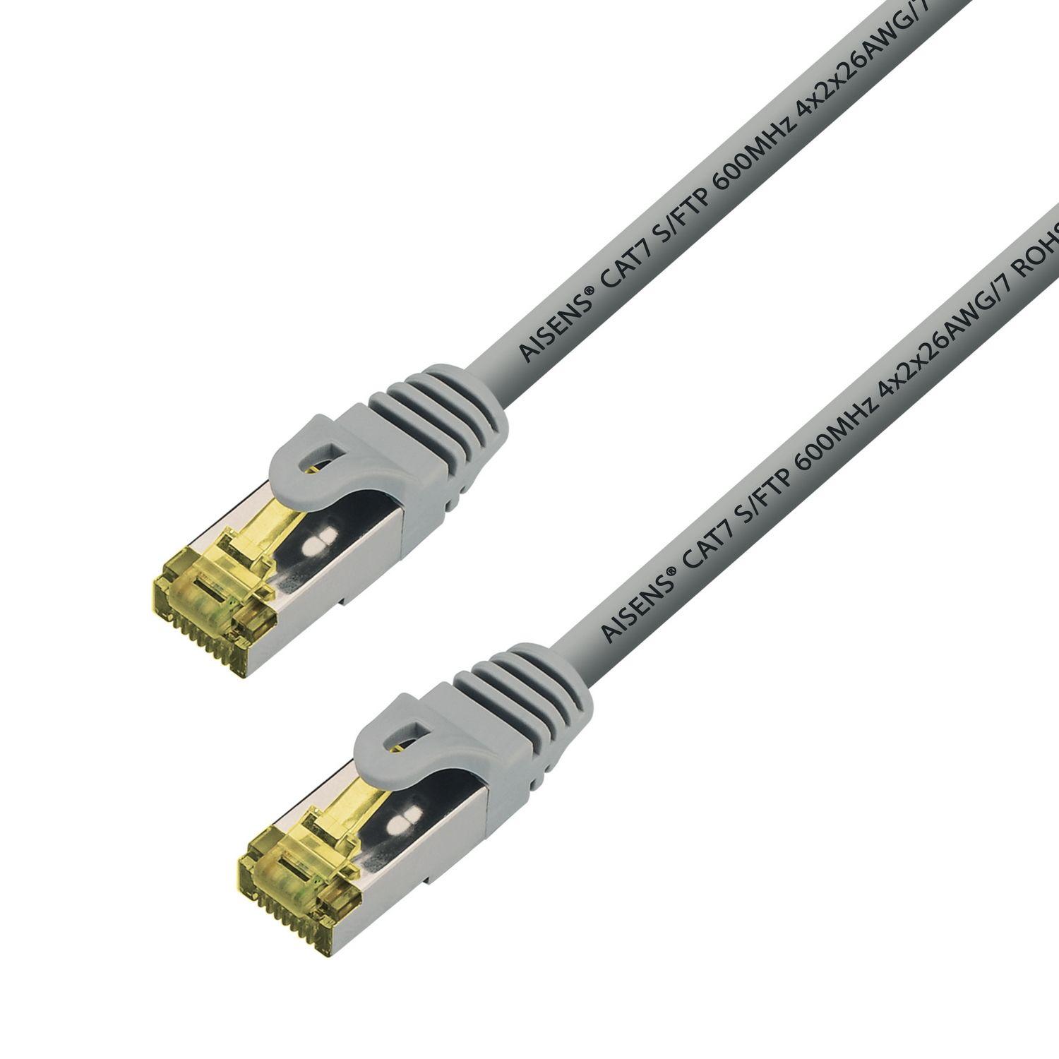 Cabo de Rede RJ45 AISENS A146-0335 (2 m - Cat7 - RJ-45 - Cinzento)