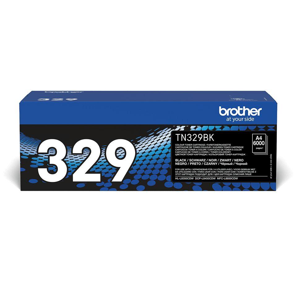 Toner BROTHER TN-329BK (6000 páginas - Preto)