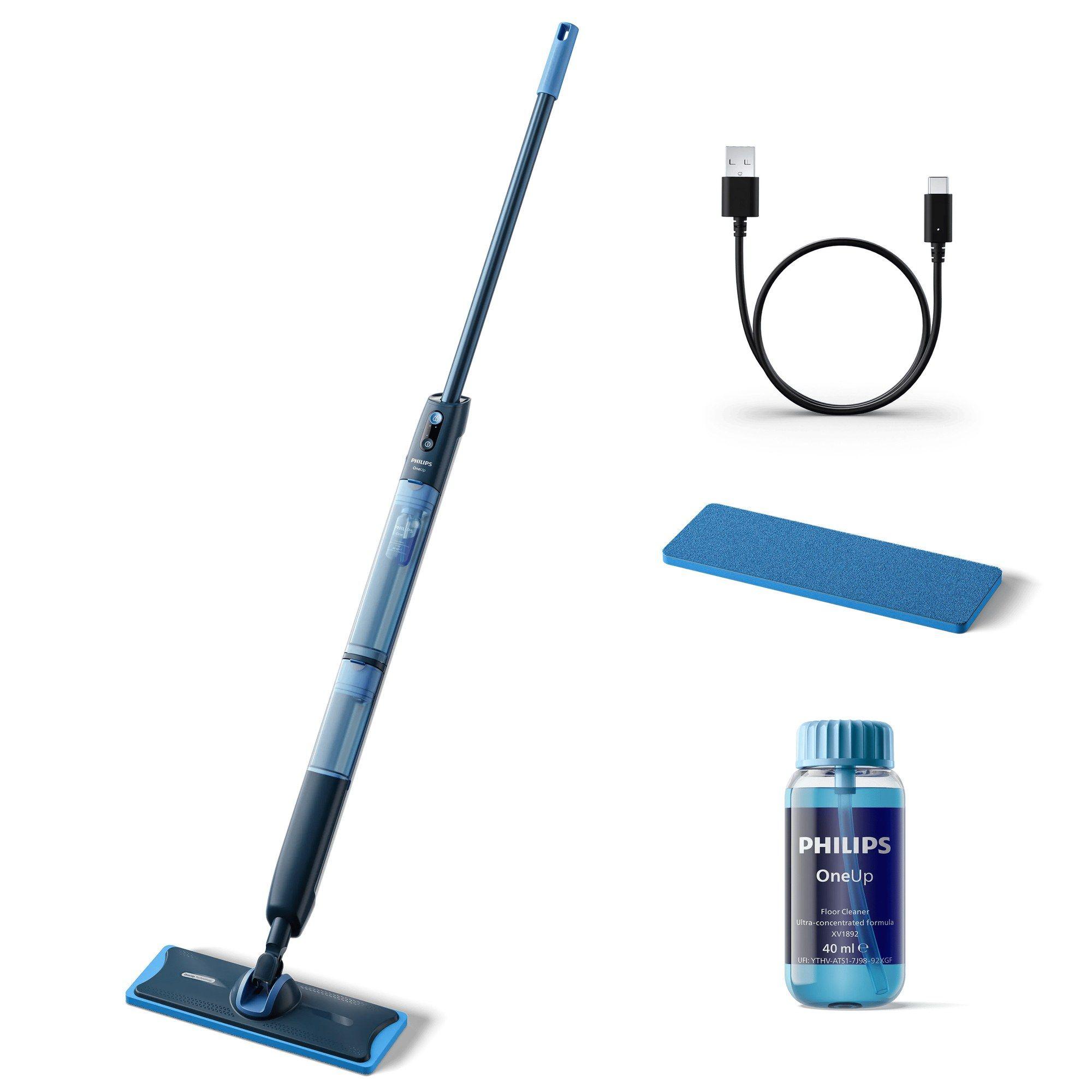 Esfregona Elétrica PHILIPS OneUp 5000 Series XV5113/01 (Altura 140 cm - Azul)