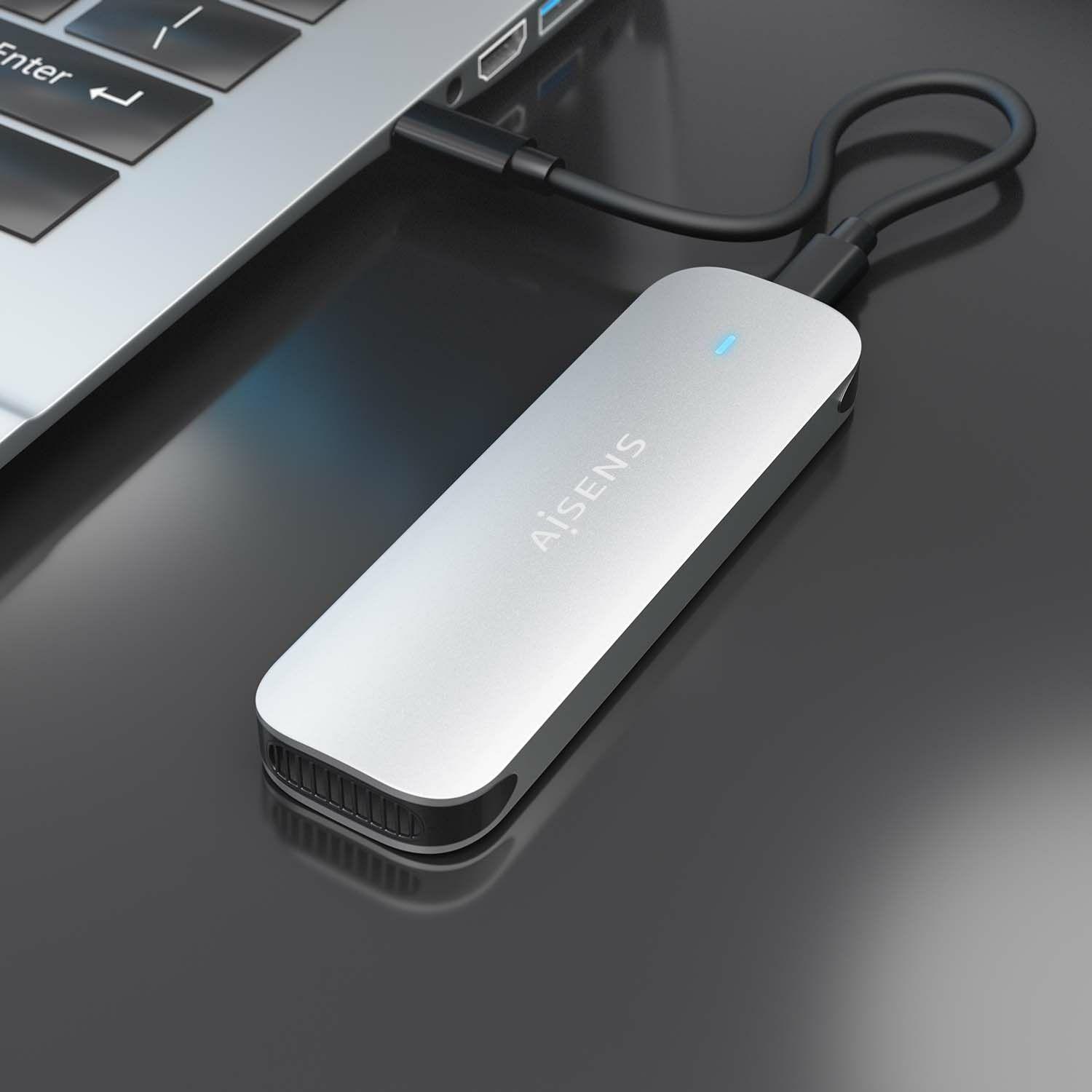 Caixa Externa M.2 AISENS ASM2-025SL (2 TB - M.2 - Prateado) — miniatura 4