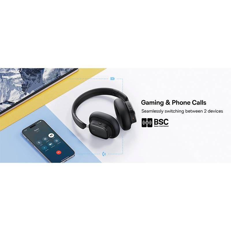 Auscultadores BASEUS Bowie H1i (Binaural - Sem fios - Supra-aural - Branco Creme), miniatura 5