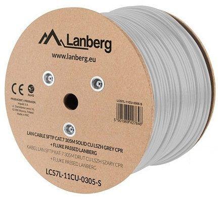 Cabo de Rede LANBERG LCS7L-11CU-0305-S (305 m - Cat7 - Branco), imagem 1