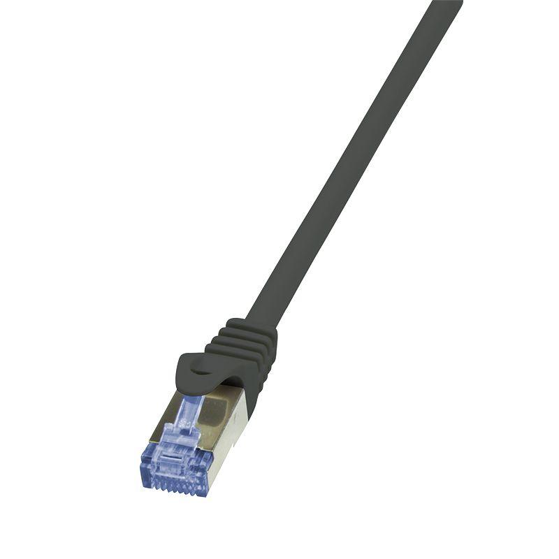 Cabo de Rede LOGILINK PrimeLine CQ4023S (0,5 m - Cat7 - RJ-45 - Preto)