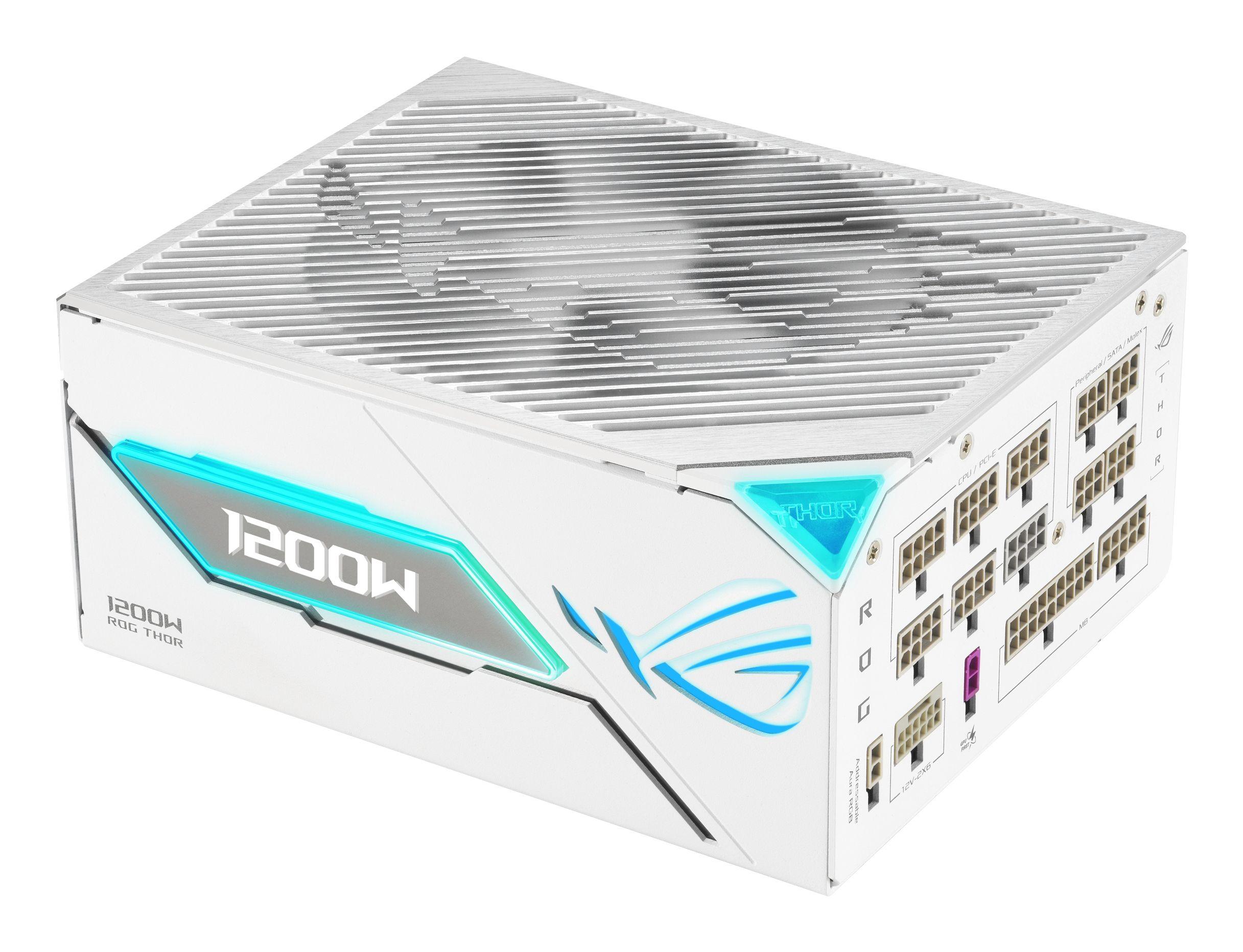Fonte de Alimentação ASUS ROG Thor 1200P3 White Gaming Edition (ATX - 1200 W - 80 Plus Platinum - Branco)