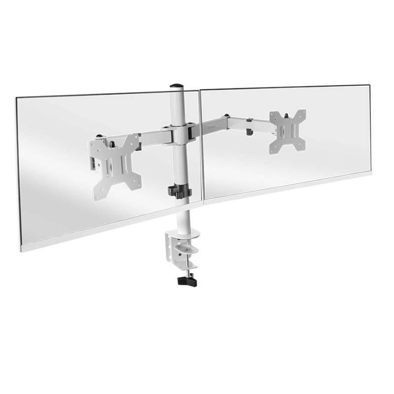 Suporte de Secretária para 2 Monitores MARS GAMING MARM2 (13-27" - VESA 75x75/100x100 mm - Branco), miniatura 3