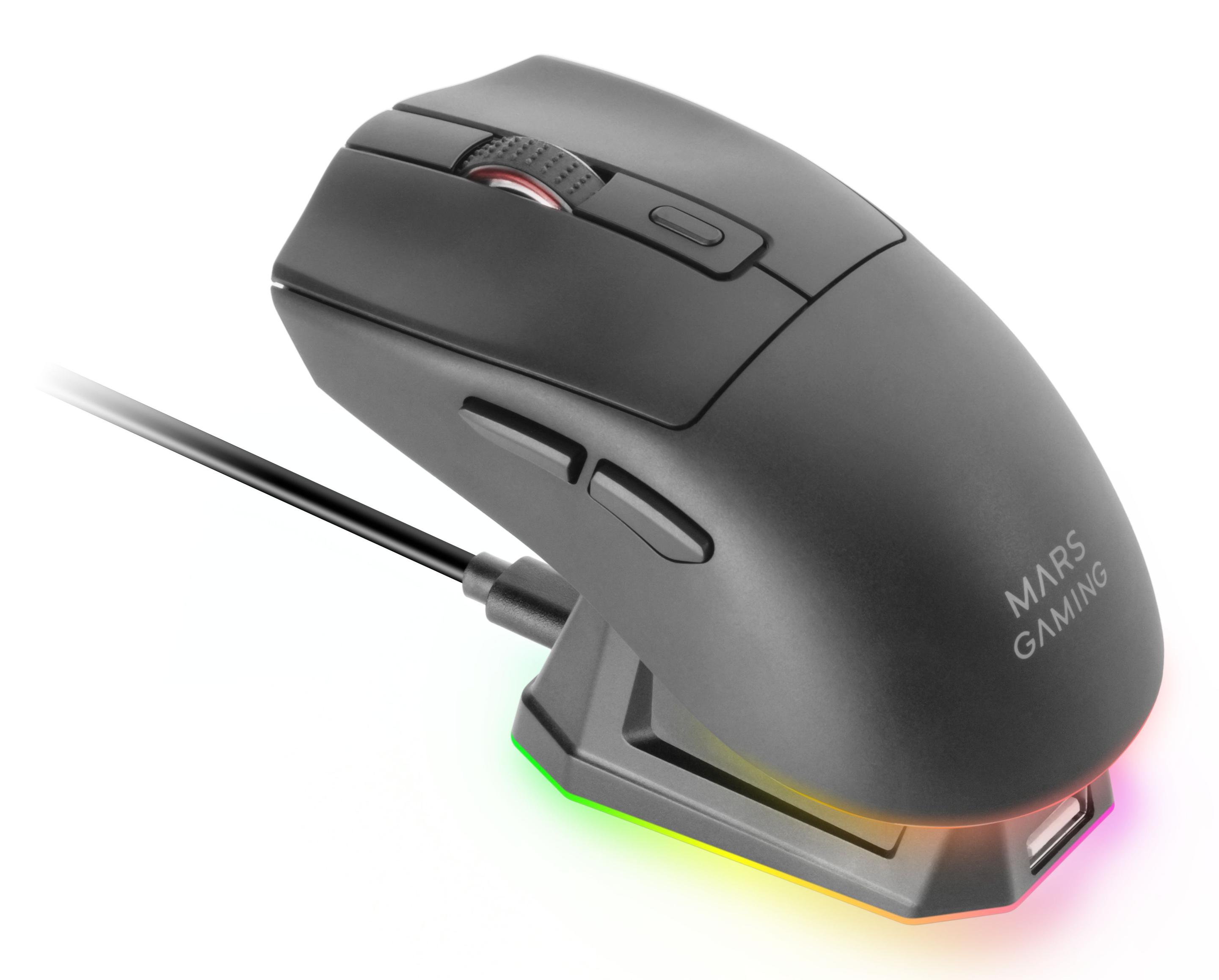 Rato Gaming MARS GAMING MM-T3 (Mão direita - 14400 DPI - Ótico - Preto), miniatura 3