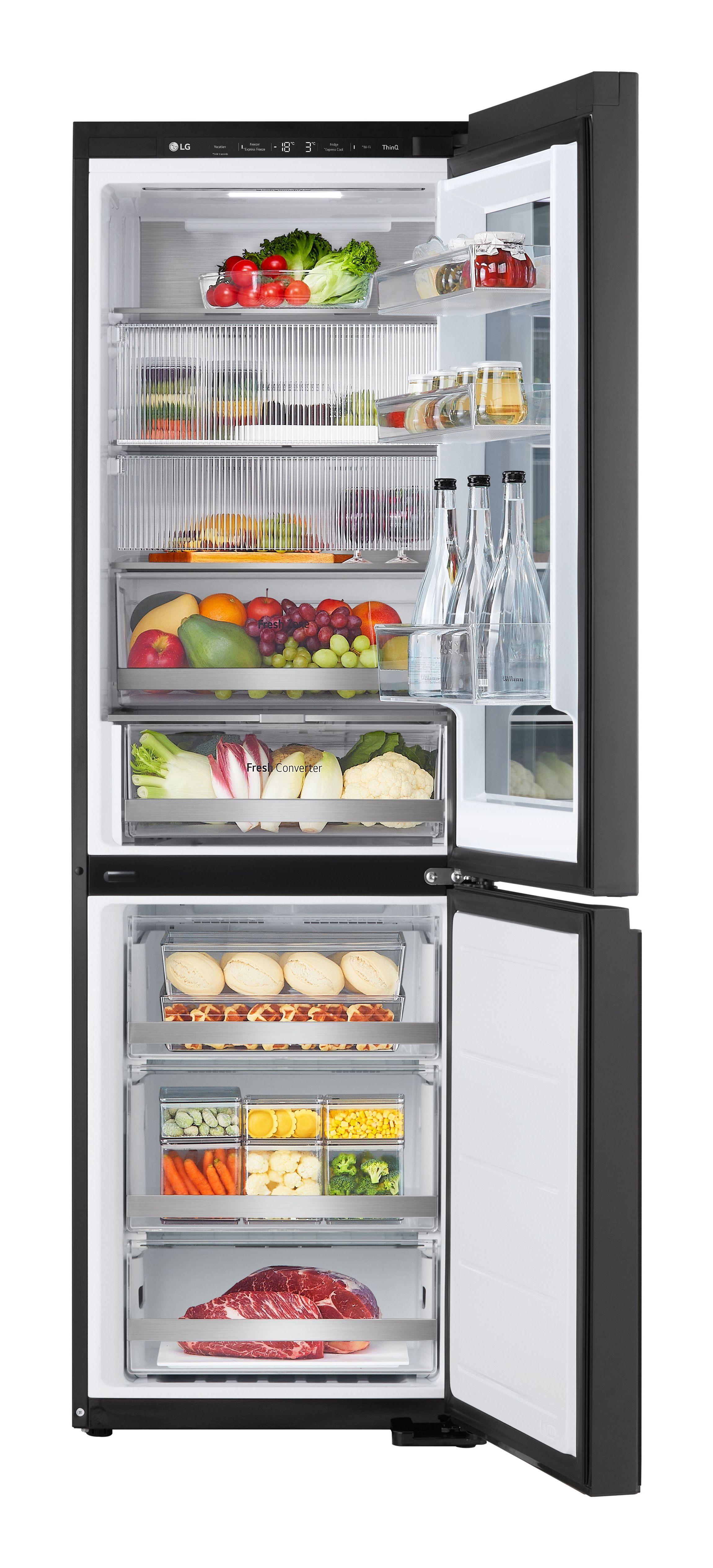 Frigorífico Combinado Independente LG GBG5160CEV (349 L - 186x59,5x67,6 cm - 60 cm - Preto), miniatura 2