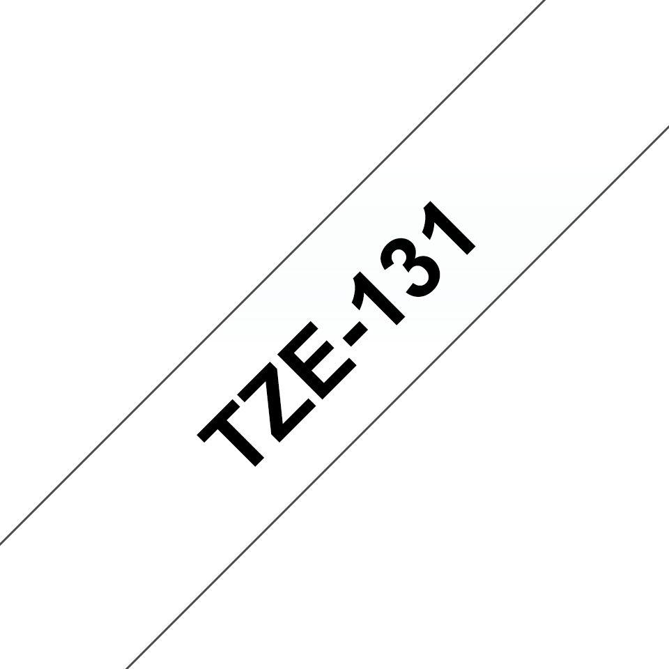 Fita de Impressão BROTHER TZe-131 (Preto sobre Transparente)