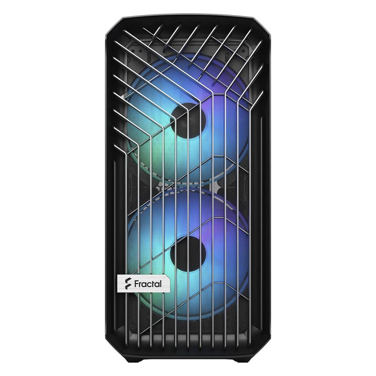 Caixa PC FRACTAL DESIGN Torrent Compact RGB TG Light Tint (Torre - Aço, vidro temperado - 17,4 cm - Preto) — miniatura 3