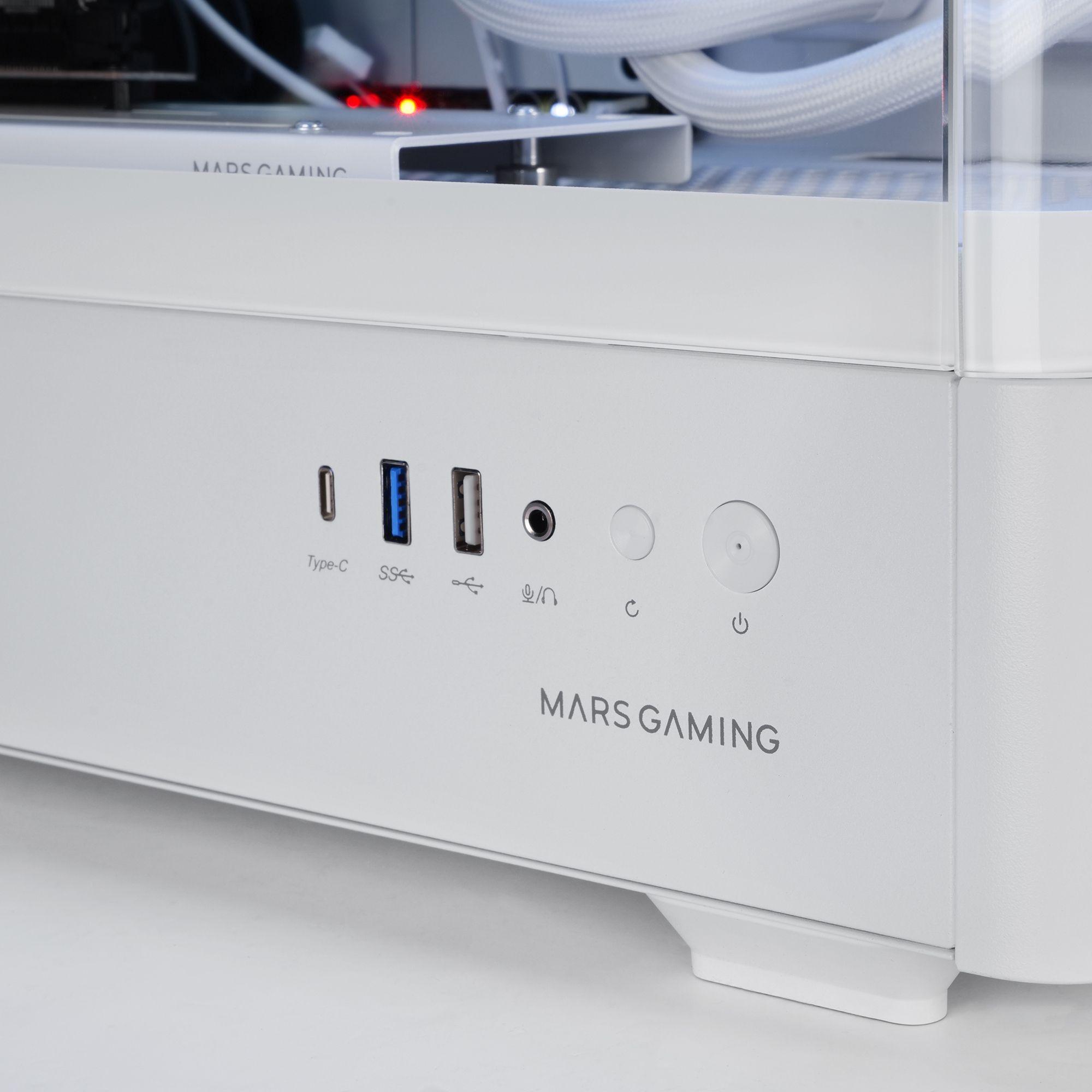 Caixa PC ATX MARS GAMING MCLCDPROW (LCD IPS 7,2" - Branco) — miniatura 7
