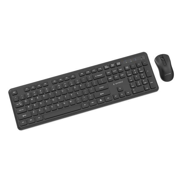 Teclado e Rato GEMBIRD KBS-WPS-01 (Estados Unidos - Tamanho completo - RF Wireless - Preto), miniatura 3
