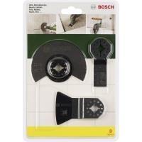 Conjunto de Lâminas para Ferramenta Multifuncional BOSCH 2607017324 (Starlock - 3 Peças)