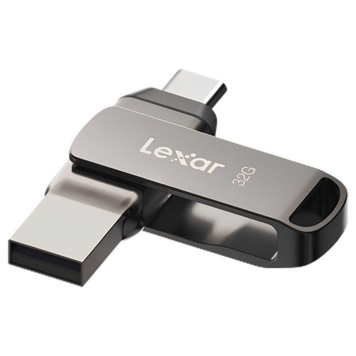 Pen USB LEXAR LJDD400032G-BNQNG (Giratório - USB Type-C e USB Type-A - USB 3.2 Gen 1 - Prateado), miniatura 4