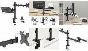Suporte de Monitor e Portátil LOGILINK BP0220 (Monitor 17-32" - Portátil 12-17" - Preto)
