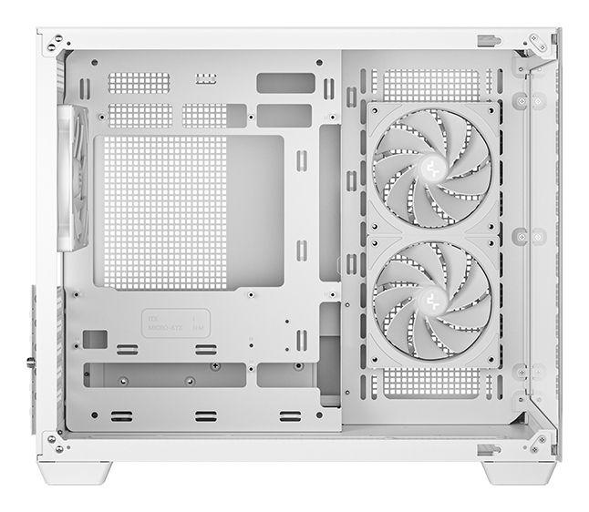 Caixa PC DEEPCOOL CG330 3F WH (Mini-ITX, Micro-ATX, BTF - Torre - ABS, SPCC, vidro temperado - Branco) — miniatura 4