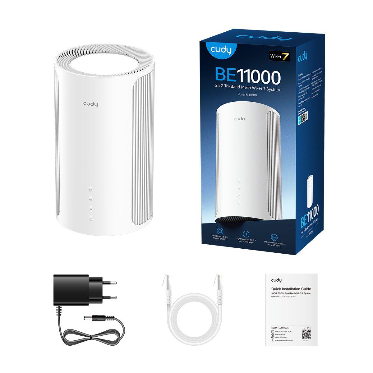 Sistema Mesh CUDY M11000(1-PACK) (Wi-Fi 7 - 4324 Mbit/s - 1 unidade - Branco), miniatura 3