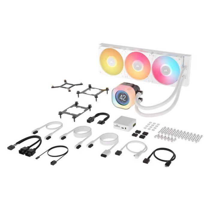 Sistema de Arrefecimento Líquido CORSAIR iCUE LINK TITAN 360 RX LCD RGB (LGA 1851, LGA 1700, AM4, AM5 - 12 cm - 2100 RPM - Branco) — miniatura 5