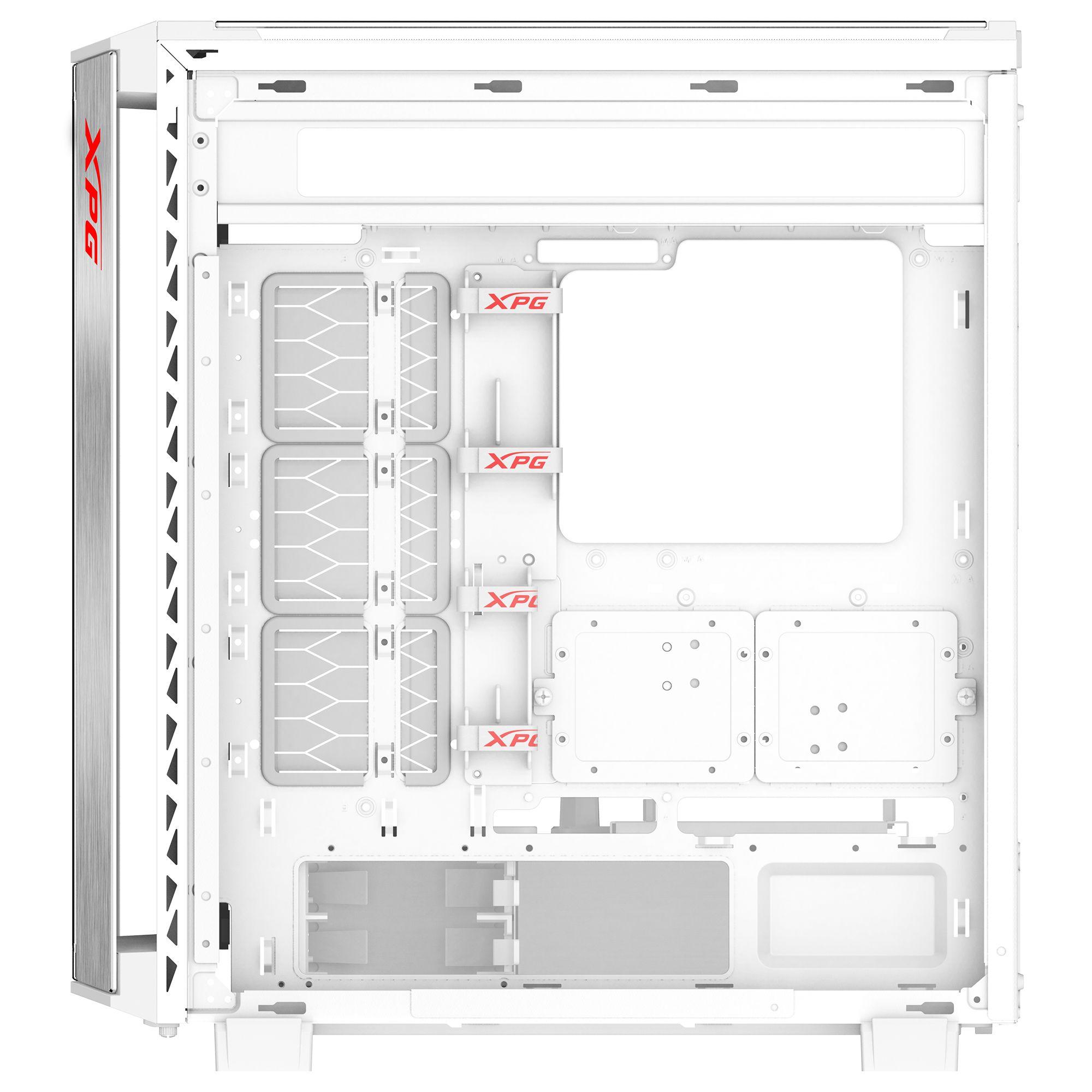 Caixa PC XPG BATTLECRUISER II (Midi Tower - Aço inoxidável - 17,5 cm - Branco) — miniatura 4