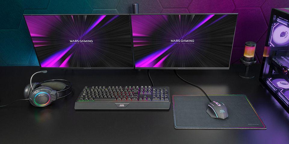 Conjunto Gaming MARS GAMING MCP124PRO (Português - Membrana - Tamanho completo - Preto) — miniatura 6