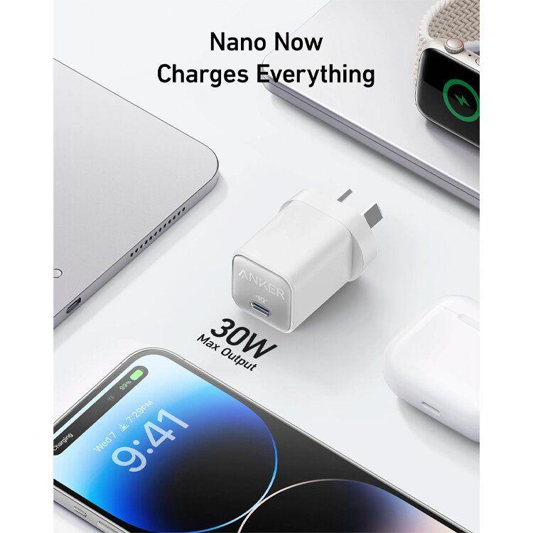 Carregador de Parede ANKER 511 Charger Nano 3 (Branco), miniatura 3