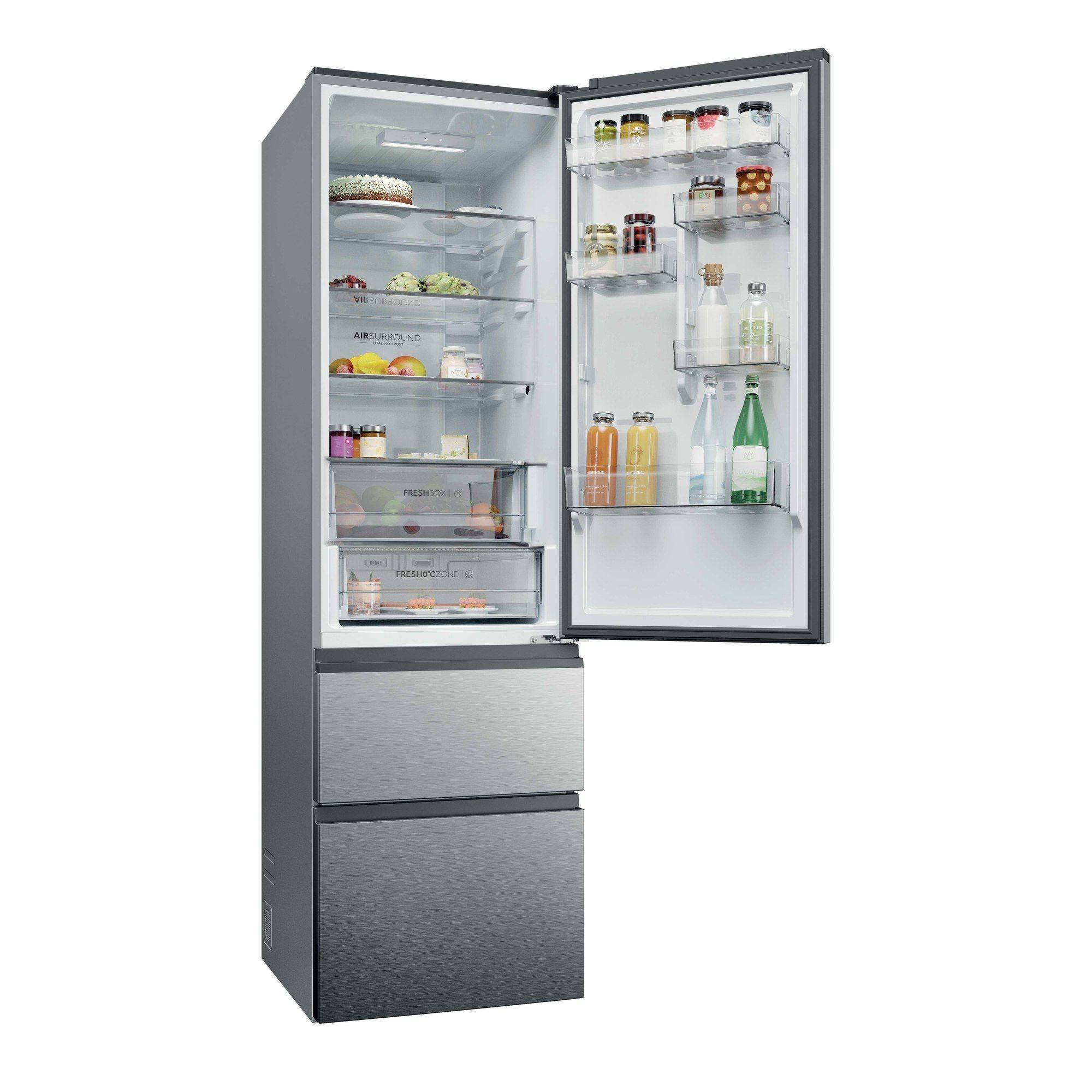 Frigorífico Combinado Independente HAIER HTR3620ENMG (414 l - 205x59,5x66,7 cm - 205 cm - Prateado) — miniatura 4