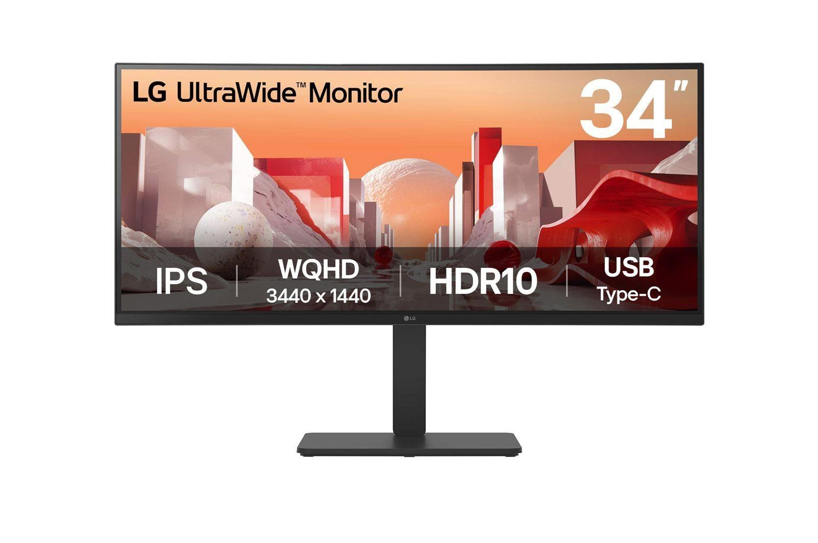 Monitor LG 34BA75QE-B (34" - IPS - 60 Hz - Preto)