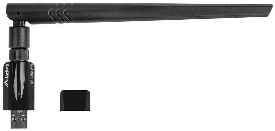 Adaptador USB Wi-Fi LANBERG NC-1200-WIE (Wi-Fi 5 - 1200 Mbit/s - Dual band - Preto), miniatura 4