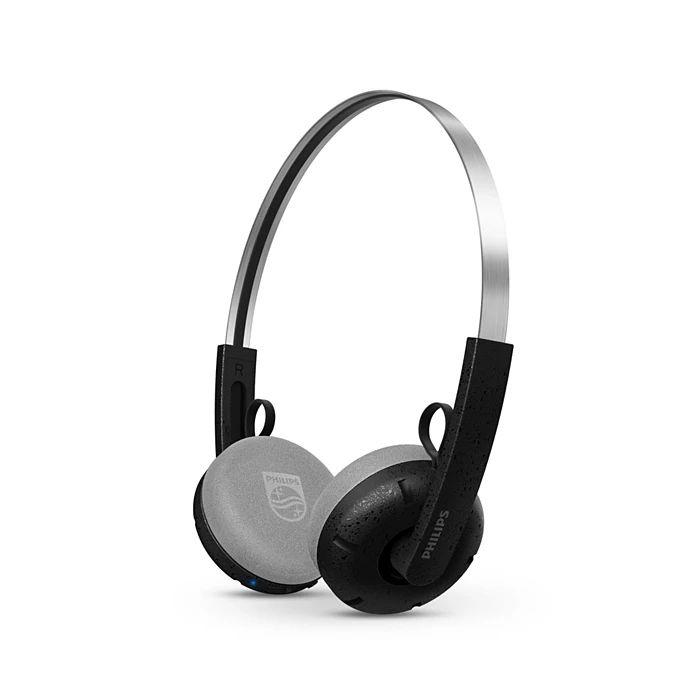 Auscultadores PHILIPS TAH2000BK/00 (Binaural - Sem fios - Supra-aural - Preto)