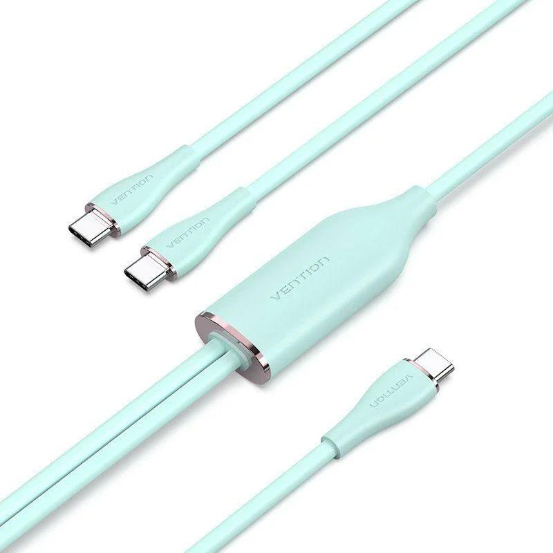 Cabo USB-C VENTION CTMGG (1,5 m - 2 x USB C - USB C - Verde)