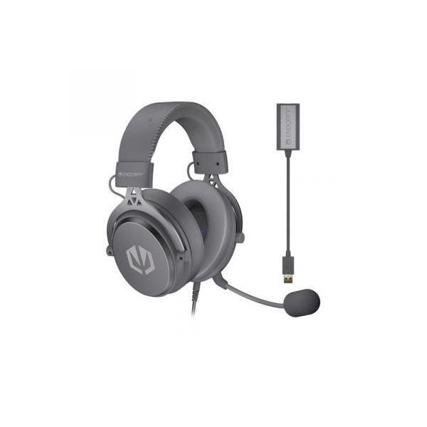 Headset Gaming ENDORFY VIRO Plus USB (Headset Gaming - Circumaural fechada - 53 mm - Cinzento escuro)