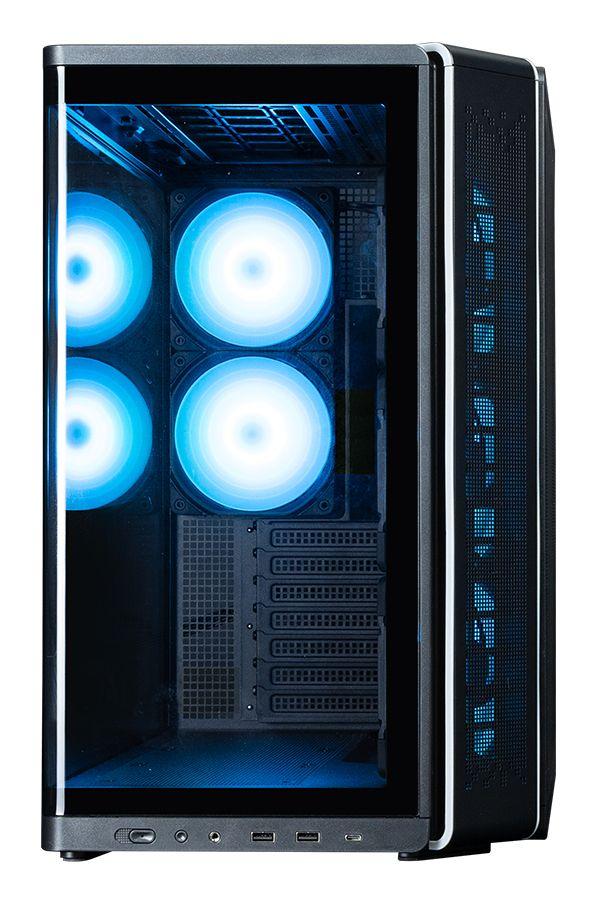 Caixa de Computador ZALMAN P60 Black (ATX, Mini-ITX - Midi Tower - Plástico, aço, vidro temperado - Preto) — miniatura 7