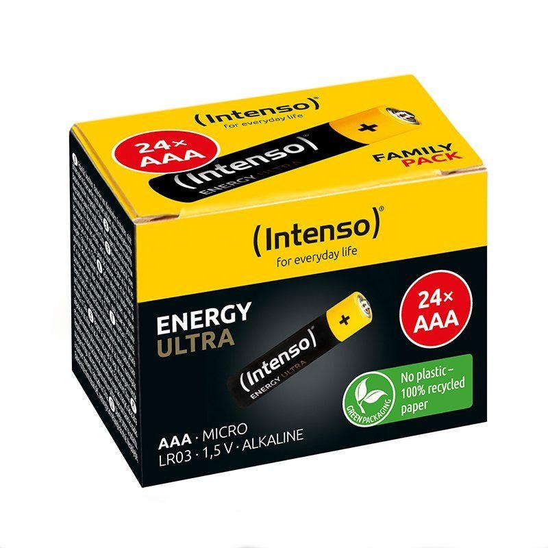 Pack de Pilhas Alcalinas INTENSO Energy Ultra (Preto/Amarelo)
