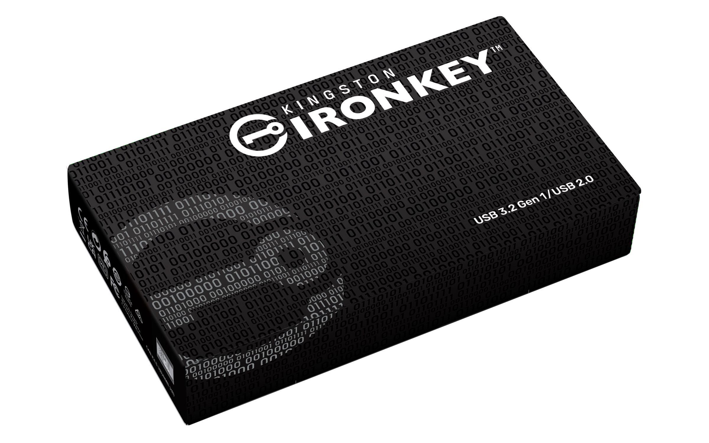 Pen USB KINGSTON IronKey D500S (USB Type-A - 3.2 Gen 1 - Tampa - Preto) — miniatura 6